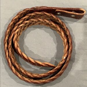 Brown leather belt